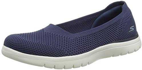 Skechers Damen On-the-go Flex Wonderous Pumps, Navy Textile Trim, 41 EU