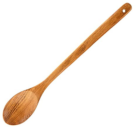 Holz-Rührlöffel, 41,9 cm, großer Holzlöffel, langer Griff zum Kochen und Rühren