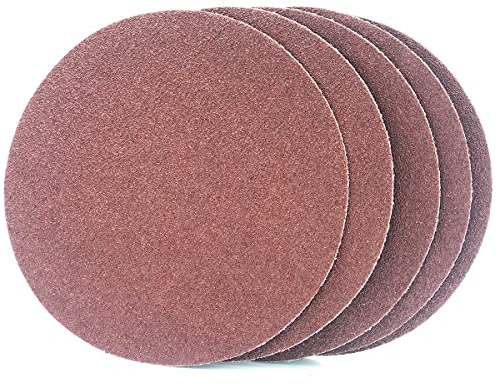 FEIHU Disque de Ponçage 250 mm. 9 inch Disques abrasifs，Papier abrasif autocollant (PSA) Grain 5 X P 60/80/120/180/240/320 pour ponceuse stationnaire à bande et à disque (30pcs)