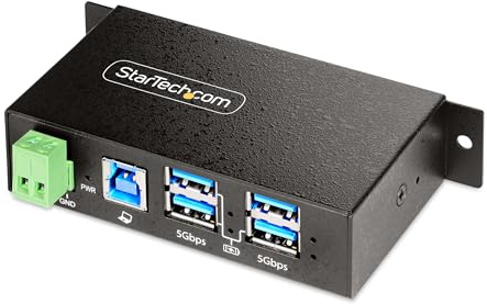 StarTech Hub USB Gestionado 4 Puertos 5Gbps (5G4AINDRM-USB-A-HUB) | Software administrador para activar/desactivar puertos, Comandos CLI