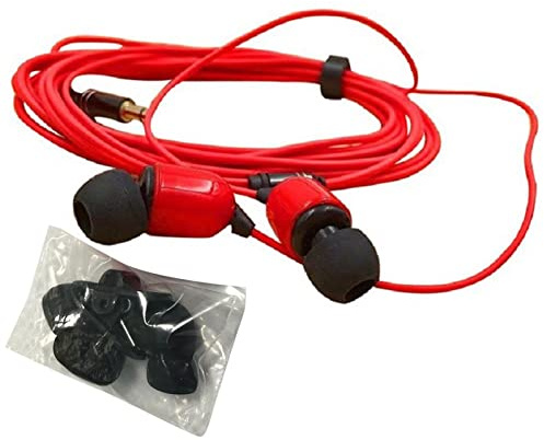 Auricolari Con Cavo Extra Lungo 3 Metri, Microfono e Isolamento Acustico - Suono Puro Dei Bassi per Live Streamer, Telefono, Computer