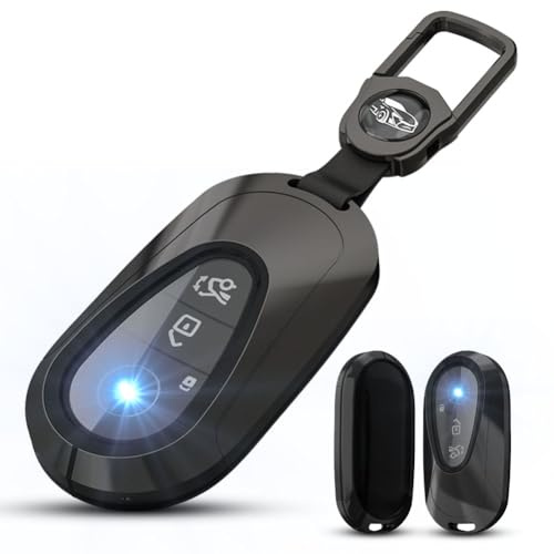 XMSCN Autoschlüsselhülle aus Zinklegierung, passend für Mercedes Benz C, S-Klasse W206, W223, S350, C260, C300, S400, S450, S500, passend für Maybach Smart Key Case Shell Schlüsselhalter