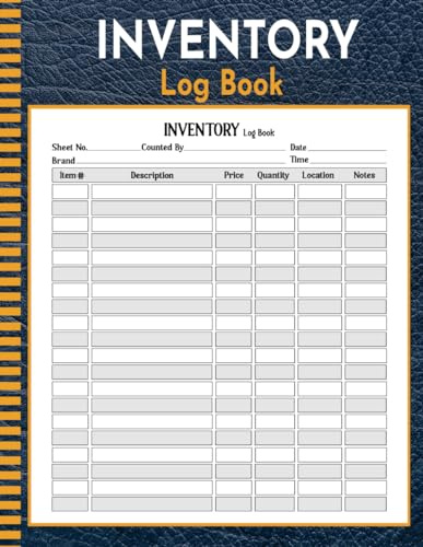 Inventory Log Book: Simple Inventory Log Book For Small Business and Personal Use | 110 Pages | Size : 8,5 x 11 In