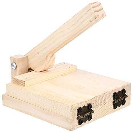 Tortilla-Presse aus Holz, Teigtaschenpresse, Teigtaschenpresse, Ravioli-Form, Teigtaschenpresse, Pizzateig, Gebäckpresse, Werkzeug für Küchenhelfer (wie abgebildet1)