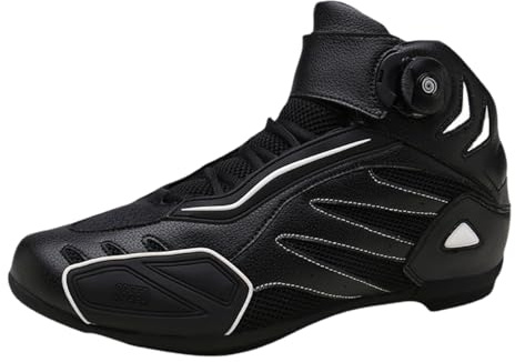 Kraftpaid Motorradschuhe,Motorrad Schuhe Herren,Motorradstiefel,Motorradschuhe FüR MäNner,Motorrad Wasserdicht Stiefel,VerstäRkte StraßEnreitschuhe,Vented,rutschfest,FüR Damen Herren