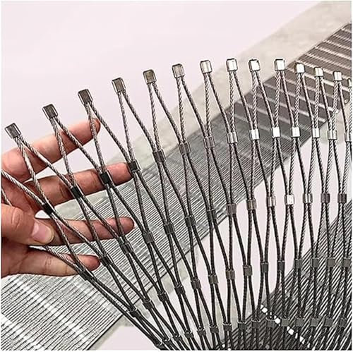 Grillage souple en acier inoxydable Grillage en fil d'acier inoxydable, clôture en treillis métallique for clôture de jardin et de ferme, treillis de protection contre les chutes for escalier de balco