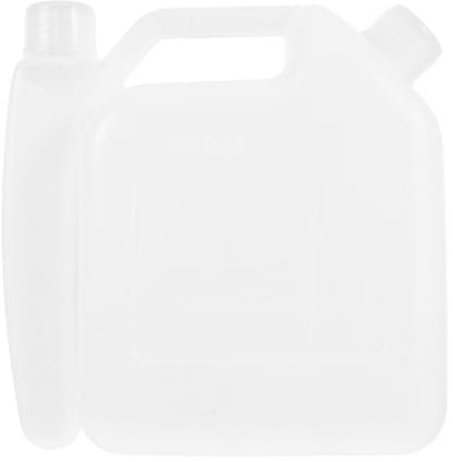 UKCOCO Bidon Réservoir 2 Temps 1,5l en Plastique Melange Doseur Blanc et Dosage Précis et Étanche Tondeuse pour Tondeuse à Gazon Taille-haie