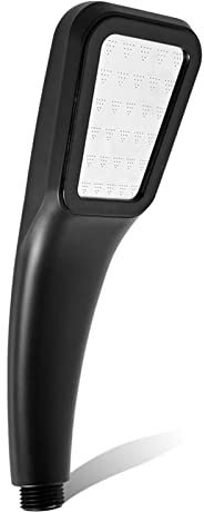 Pomme de douche à haute pression à effet pluie 300 buses noir pulvérisation économie d'eau en plastique ABS accessoires de salle de bain portable pour expérience spa pommeau de douche à effet pluie