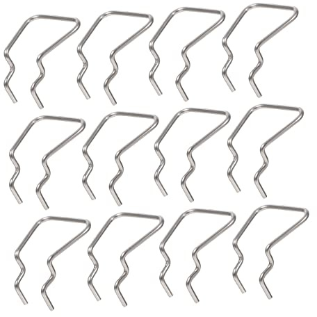 Yardenfun 12Pcs Stainless Steel Perforated Wall Hooks Single Pegboard Hooks for Tool Display and Organization Garage Workshop Storage