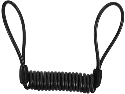 Mikinona Cable Recordatorio Acero para Candado de Disco Freno Seguridad Antirrobo Bicicleta Motocicleta Scooter Resistente Multifuncional Prevención Accidentes