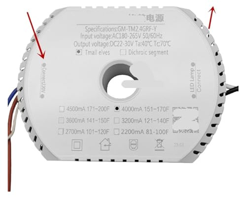 22-30V GM-TM2.4G-Y LED Driver Smart Power Supply Two Wire 2 Color Pendant Light Adapter (1500mA 110-220V)(4000mA 220V)