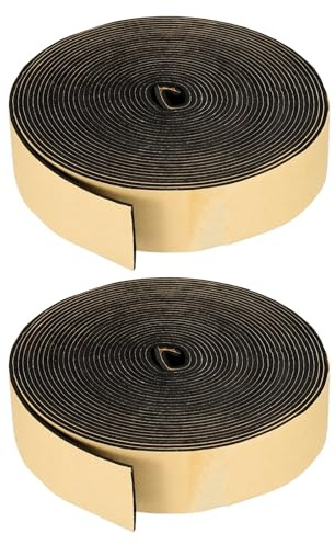 PATIKIL Ruban D'Isolation En Mousse, 50mm L x 3mm Ep x 10 Metres Auto-Adhesif Joint D'Etancheite Porte Fenetre Climatisation, Noir
