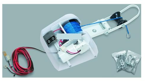 Verricello per Rimorchio Verricello for ancora for barche 12V, salpa elettrico for e yacht(White)
