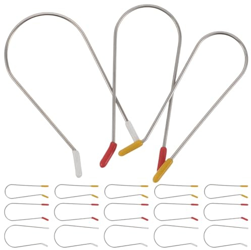 IWOWHERO Pinces à Bigoudis Chauffantes de U, Clips de Rechange 24 Pièces Compatibles Bigoudis Électriques, Accessoires Coiffure pour Boucles Solide et Protection Cheveux