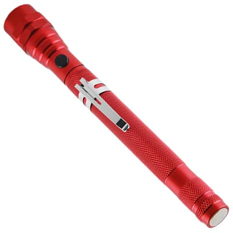 Lampe de poche LED extensible magnétique, lampe de poche télescopique avec