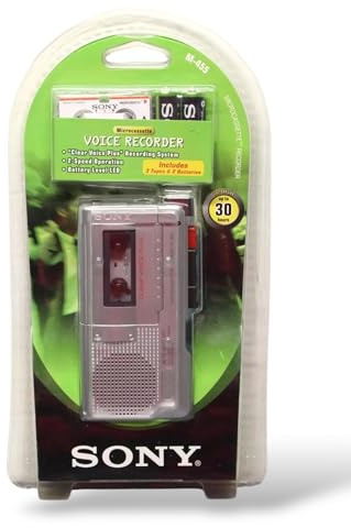 SONY M-455 Microcassette Recorder Value Pack (SONY M455)