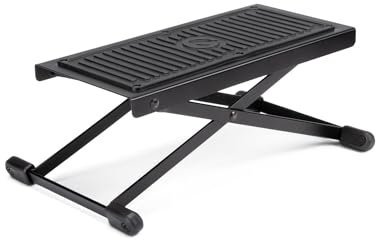 Gravity GS FB 01 - Gitarren-Fußbank, Höhe 6-stufig einstellbar, schwarz