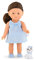 Corolle 9000240060 - Mini Corollines Romy mit Hund, Vollvinylpuppe mit langem Haar und süßem Hund in Geschenkbox, Vanilleduft, 20cm, ab 3 Jahren
