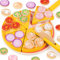 Pizza Kitchen Play Set, Pizza Party Food toy, Role Play pizza Toy for Toddler and Children, Pretend Play Pizza, Toy Food for Children Kitchen, Wooden Pizza Play Food Set, Gift for kids 3+ Year Old