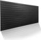 Polystyrol 3D Paneele, Deckenpaneele XL Wandpaneele, Dekoren, Styropor LamellenImitat, Decken - Wandverkleidung, 3mm dick - 100x50cm 2m² - 4 Stück (Schwarz 3D Slats XL)