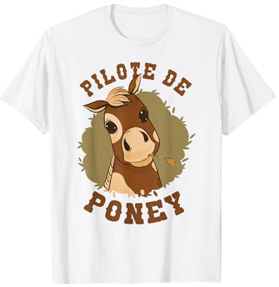 Fille Equitation Cheval Pilote De Poney Fille Chevaux T-Shirt