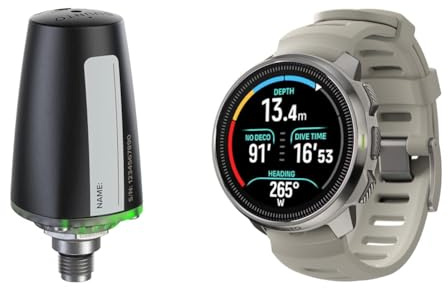 SUUNTO Ocean Steel Schwarz + TANKPOD Multi