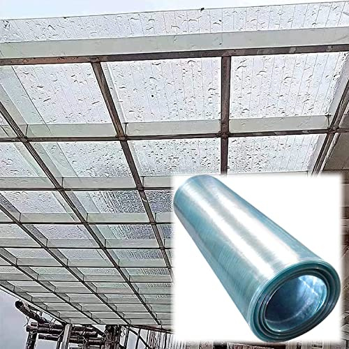 Takplåt av polykarbonat för utomhusmarkis, takpaneler för regntak, reservpanel för kallramsskjul, för växthus, skjul, carportar, hyddor, kennlar eller garage, 1,5x2m