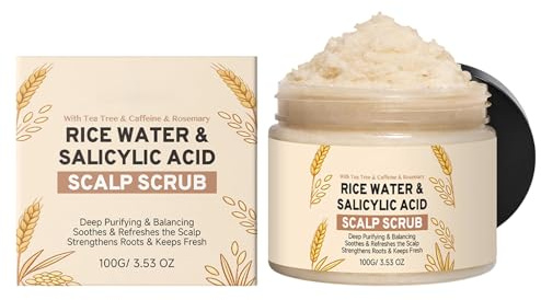 Hair Scrub - 100 g Scrub per la Cura del Cuoio Capelluto - Balsamo Nutriente Cuoio Capelluto - Per Uomo e Donna, Uso Quotidiano, Casa, Bagno, Doccia, Salone, Hotel, Viaggio d'affari