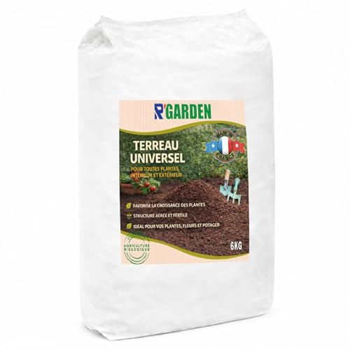 Terreau Universel Premium | Biodégradable | Parfait pour l’Agriculture Bio - Fabriqué en France (6KG)