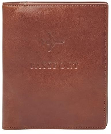 Fossil Geschenk für Männer Passport Case, 100% Leder Passport Case cognac 11,43 cm L x 1,27 cm B x 13,97 cm H MLG0358222