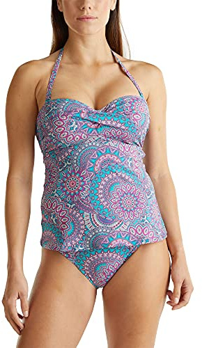 ESPRIT Bodywear Women's Knox Beach Padded Bandeau Tankini Bc Top, 430, 14/36E