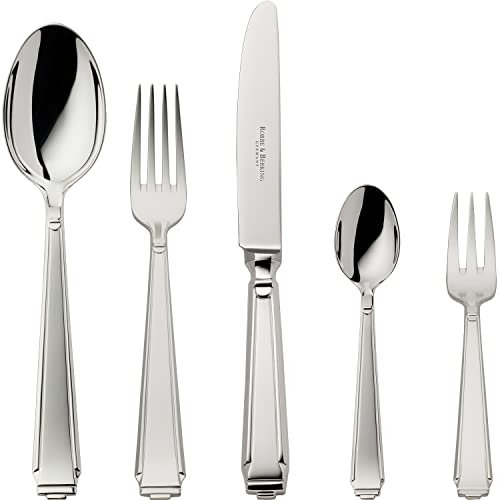 Robbe & Berking Art Deco 5 pzas. Cubiertos de menú (Plata de Ley 925)