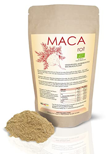 Bio Maca rot (1000 g) Macawurzel-Extrudatpulver (gellatiniert, gelatinizada)