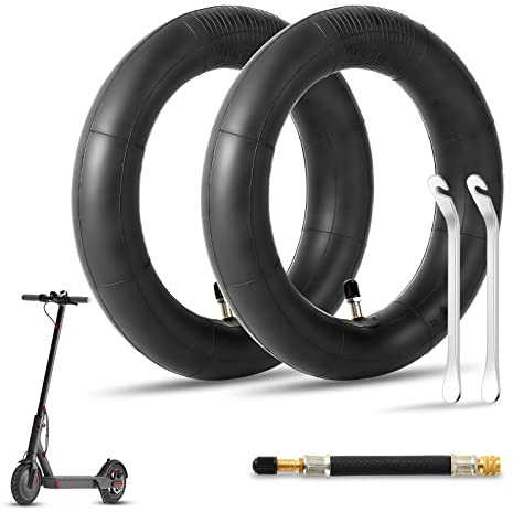 HAONAIMO 2 Stück 8,5 Zoll E-Scooter Verdickt Schlauch Reifen, 8 1/2 x2 Ersatzreifen Doppelte Stärke für Xiaomi 1S / Pro2 / M365