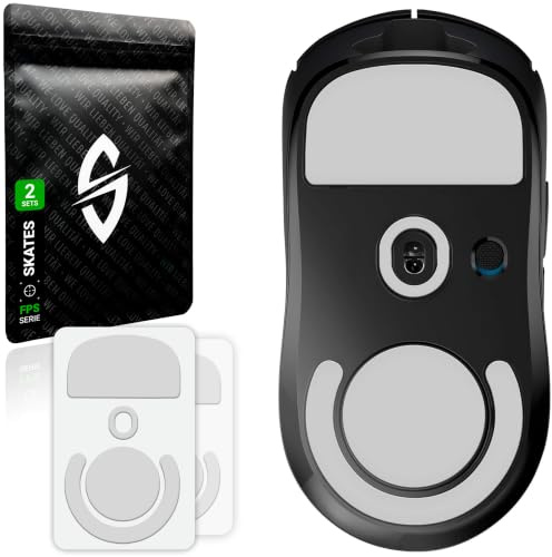 SensoryBoost FPS Glides (2-pack) kompatibel med Logitech G Pro X Superlight – Ultraprecisa, mer kontroll, självpolerande – PTFE – Ersättningsmusfötter, skates – Uppgraderingstillbehör för mus