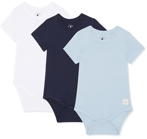 Bramble & Bear 3/6er-Pack kurzärmelige Baby-Bodys – Unisex Baby-Bodys aus Bio-Baumwolle für 0 bis 3 Jahre