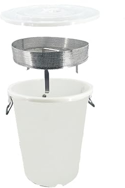 Schmelzkombi Dampfwachsscmelzer aus Kunsstoff mit Edelstahl FIltereinsatz zum Waben ausschmelzen für Deutsch Normal Zander und Dadant Rähmchen