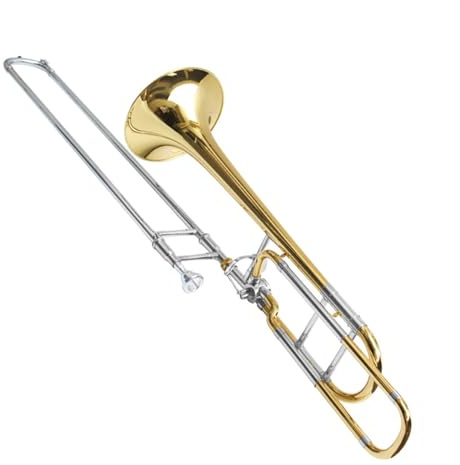 Tenor Posaune Mit Wechseltonhöhe Von B Auf F, Posauneninstrument Aus Weißem Kupfer Mit Tragbarem Koffer Posaunensatz