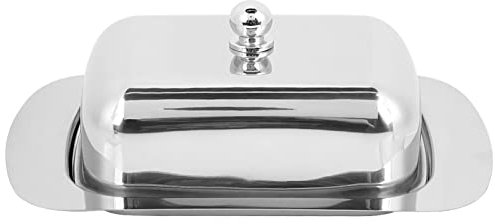 XHTLLO Edelstahl-Butter- Und Käseform, Lebensmittelaufbewahrungsbehälter Mit Deckel, Küchen-Aufbewahrungstasche