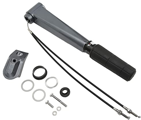 XHIKOWAT Boot Au?enbord Lenkarm 25 30 PS, Rutschfestes Metall, Langlebig, Wasserdicht, Pinnengriff