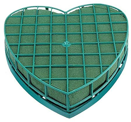 Grtheenumb Floral Foam Block, Heart Shaped Flower Foam Floristry Supplies for Wedding Flowers Bouquet Decoration 30x32cm