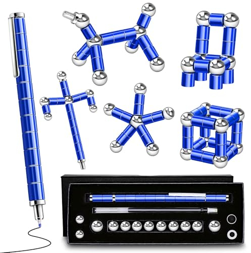 Magnetic Fidget Pen Gifts for Teens - Birthday Gifts for Men,Father, Adults, Office Desk Accessories ADHD Anxiety Relief Desk Toys for Office Workers Cool Gadget Stuff for 14 15 16 17 18 Year Old Boy