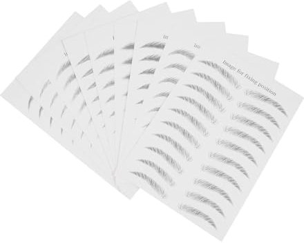 MERRYHAPY 9 Blätter 6d Haarähnliche Augenbrauen Aufkleber Wiederverwendbar Für Spärliche Augenbrauen Temporäre Tattoo Klebeaufkleber