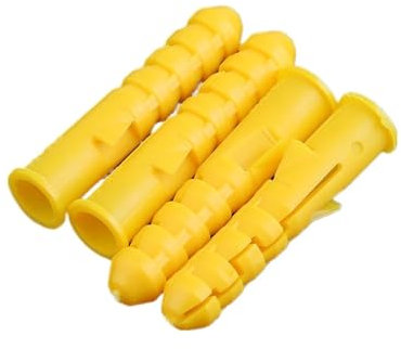 10~100 stücke Gelbe Fische Nylon Kunststoff Spreizdübel Selbstschneidende Schraube Rohr Wandstecker M6 M8 M10(M10x135mm 10pcs)