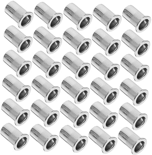 KICHOUSE 50pièces Écrou à Rivet Fileté Acier Inoxydable Insert Fileté Kit Écrous à Rivet Pour Utilisation Polyvalente