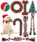 7 Stück Hundespielzeug Weihnachten,Hundespielzeug Kauen,Hundezähne Reinigungsseil Spielzeug,Naturbaumwolle Hundespielzeug Seil,hundespielzeug kleine Hunde,Hund Weihnachten