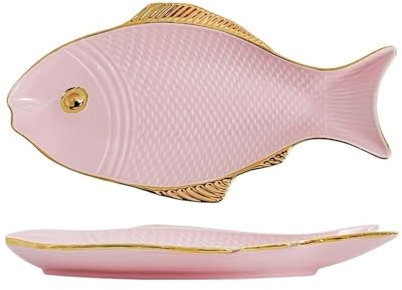 Large Capacity Ceramic Fish Plate Minimalist Creative Sushi Plate Home Steam Fish Salad Plate Multi-functional Seafood Dinner Plate Banquet Western Food Dinner Plate Suitable For Hotel And Catering(PI