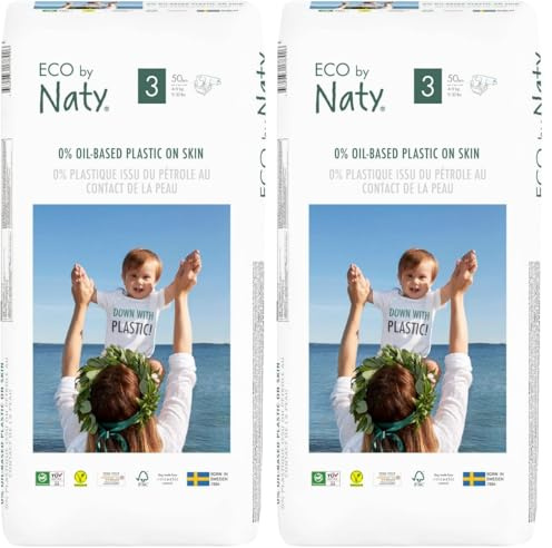 Eco by Naty Premium Disposable Diapers, Pack of 100