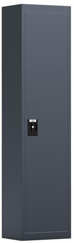 Profirst Armadio per armi Forest 5, in acciaio, con serratura a cilindro, 2 chiavi, separabile, per bastoncini di pulizia, supporto per 5 armi lunghe con materiale di fissaggio