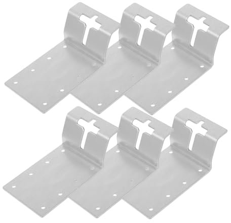 Abaodam 6pezzi Staffa Supporto Per Recinzioni Per Staffe Montaggio Per Recinzione Kit Staffa Ancoraggio Per Accessori Per Recinzioni